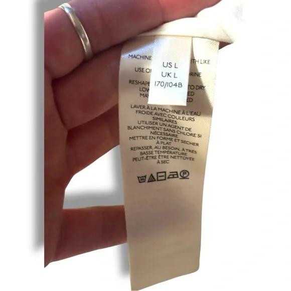 Anthropologie NEW Chic Asymmetrical White Lace Fully Lined Sleeveless Maxi Dress - Picture 12 of 16